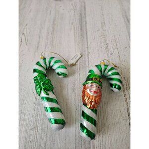 Living quarters leprechaun candy cane green St Patrick's Day shamrock three-leaf